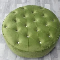 Furniture Imports LTD Round Sofa Half Upholstery Footstool 3+2 SOFAS