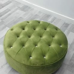 Furniture Imports LTD Round Sofa Half Upholstery Footstool 3+2 SOFAS
