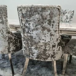 Furniture Imports LTD ALL DINING TABLE SET Danetti Lustro Crush Imperial Marble Dining Set