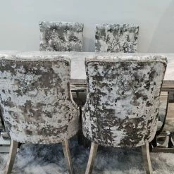 Furniture Imports LTD Danetti Lustro Crush Arianna Marble Dining Set ALL DINING TABLE SET