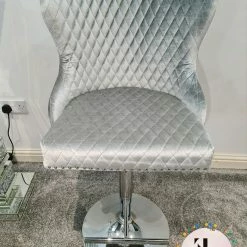 Furniture Imports LTD LUXURY BARSTOOLS Valentino Barstools - New Colours Blue Mustard Silver Pewter