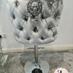 Furniture Imports LTD LUXURY BARSTOOLS Valentino Barstools - New Colours Blue Mustard Silver Pewter