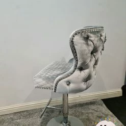 Furniture Imports LTD LUXURY BARSTOOLS Valentino Barstools - New Colours Blue Mustard Silver Pewter