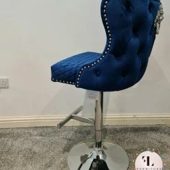 Furniture Imports LTD LUXURY BARSTOOLS Valentino Barstools - New Colours Blue Mustard Silver Pewter