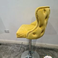 Furniture Imports LTD LUXURY BARSTOOLS Valentino Barstools - New Colours Blue Mustard Silver Pewter