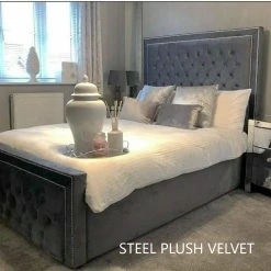FIL ARIZONA BED IN PLUSH VELVET