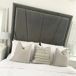 FIL LYON BEDFRAME IN PLUSH VELVET BED COLLECTION