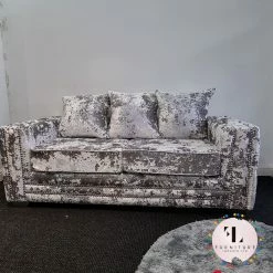 Velvetsofa SOFAS VOGUE LUSTRO CRUSHED VELVET SOFA RANGE