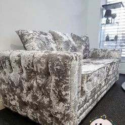 Velvetsofa SOFAS VOGUE LUSTRO CRUSHED VELVET SOFA RANGE