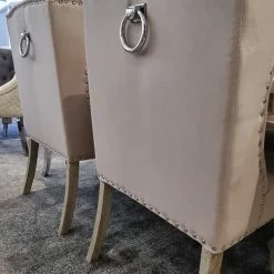 Furniture Imports LTD Chelsea Cream Dining Table Set + Orlando Circle Knockerback Dining Chairs ALL DINING TABLE SET