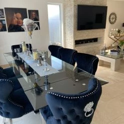 ASR INTERIOR Valentino Velvet Dining Chair