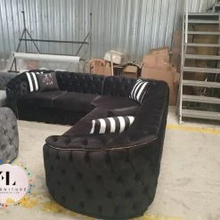 TURKISH Khalifah Corner Sofa Range Plush Velvet - Choose Combination