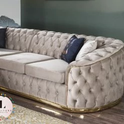 TURKISH Khalifah Corner Sofa Range Plush Velvet - Choose Combination