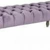BESPOKEZ Lavender Florence Upholstered Stool
