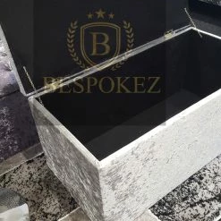 BESPOKEZ Glitter Ottoman Box OTTOMAN BOXES