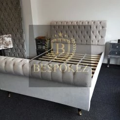 BESPOKEZ Santiago Plush Velvet Bedstead