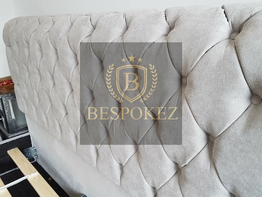 BESPOKEZ Santiago Plush Velvet Bedstead