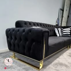 TURKISH Scarlet Corner Sofa Range In Plush Velvet