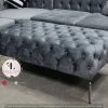 TURKISH DUBAI SOFA COLLECTION Chesterfield Luxury Velvet Footstools/Pouffe - Only For Dubai Sofa
