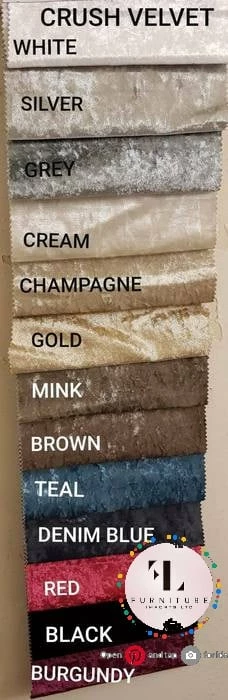 BESPOKEZ Santiago Plush Velvet Bedstead