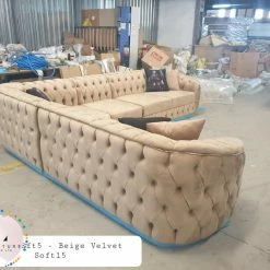 TURKISH Khalifah Corner Sofa Range Plush Velvet - Choose Combination