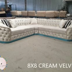 TURKISH Khalifah Corner Sofa Range Plush Velvet - Choose Combination