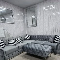 TURKISH Khalifah Corner Sofa Range Plush Velvet - Choose Combination