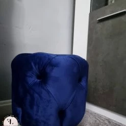 TURKISH Khalifah Round Luxury Velvet Stools - Available In Many Colours SALE ITEMS