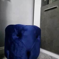 TURKISH Khalifah Round Luxury Velvet Stools - Available In Many Colours SALE ITEMS