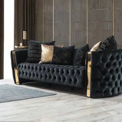 TURKISH Mayfair Sofa 3+2 Range Plush Velvet - Choose Combination DUBAI SOFA COLLECTION