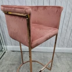 Furniture Imports LTD Hilton Luxury Metal Plating Barstool - 5 Colours