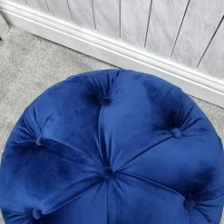 TURKISH Khalifah Round Luxury Velvet Stools - Available In Many Colours SALE ITEMS