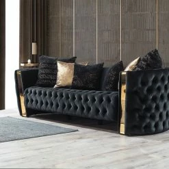 TURKISH Mayfair Sofa 3+2 Range Plush Velvet - Choose Combination DUBAI SOFA COLLECTION