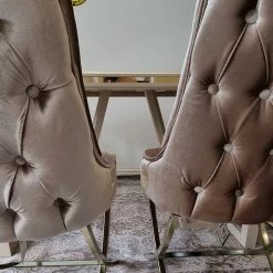 Furniture Imports LTD Pier Metal Plating Dining Chairs