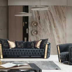 TURKISH Mayfair Sofa 3+2 Range Plush Velvet - Choose Combination DUBAI SOFA COLLECTION