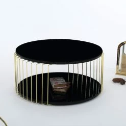 Bysol EFES ROUND COFFEE TABLE BLACK OR WHITE