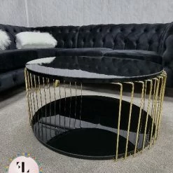 Bysol EFES ROUND COFFEE TABLE BLACK OR WHITE