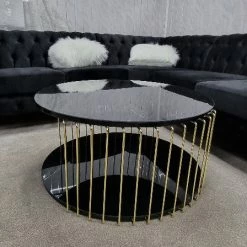 Bysol EFES ROUND COFFEE TABLE BLACK OR WHITE