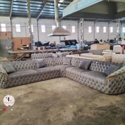 TURKISH Bvlgari Corner Sofa Range Plush Velvet - Choose Combination DUBAI SOFA COLLECTION