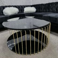 Bysol EFES ROUND COFFEE TABLE BLACK OR WHITE