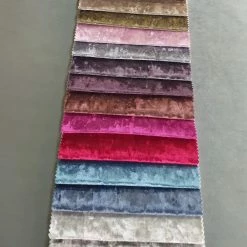 BESPOKEZ ALL SAMPLE FABRICS BEDFRAME SAMPLE - Crushed Velvet Bed Samples