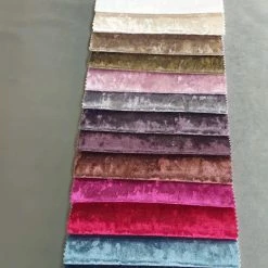 BESPOKEZ ALL SAMPLE FABRICS BEDFRAME SAMPLE - Crushed Velvet Bed Samples
