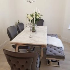 MARTIN ALL DINING TABLE SET Arianna Dining Table + Sandhurst Dining Chair/Bench Set