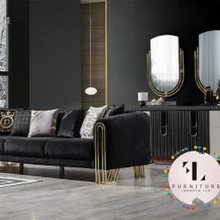 TURKISH Floria 3+2 Range Plush Velvet - Choose Combination DUBAI SOFA COLLECTION
