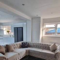 TURKISH Khalifah Corner Sofa Range Plush Velvet - Choose Combination