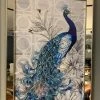 Furniture Imports LTD 3D Glitter Peacock Wall Art 70cm X 100cm