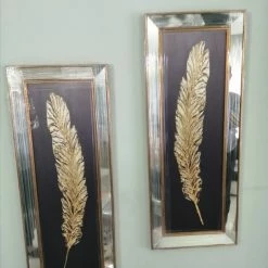 Furniture Imports LTD 3D Glitter Wall Art GoldLeaf