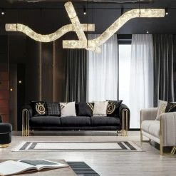 TURKISH Floria 3+2 Range Plush Velvet - Choose Combination DUBAI SOFA COLLECTION