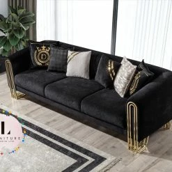 TURKISH Floria 3+2 Range Plush Velvet - Choose Combination DUBAI SOFA COLLECTION
