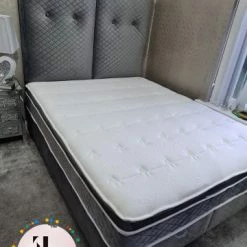 TURKISH Colorado Divan Ottoman Bedframe GREY